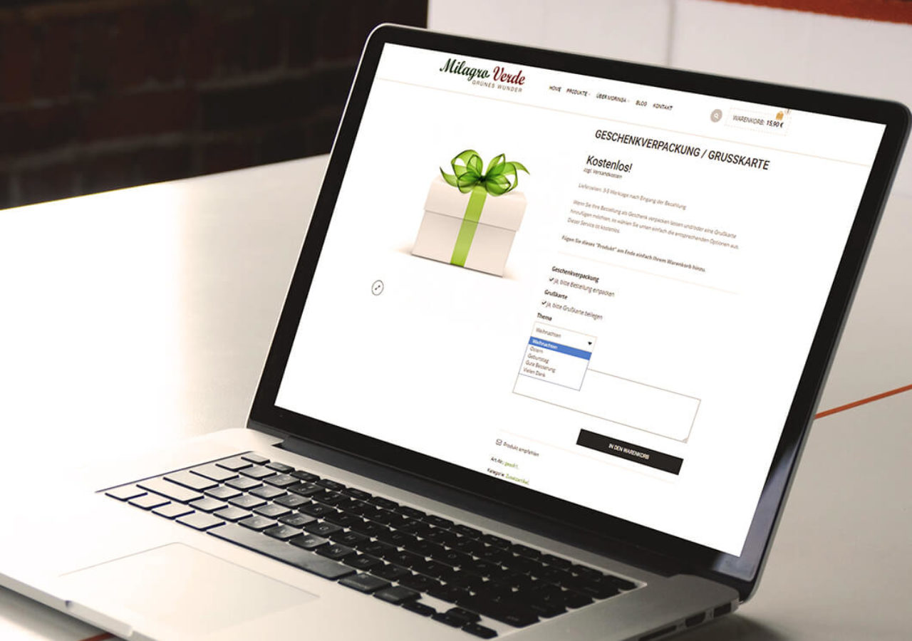 Online-Shop Bestellformular